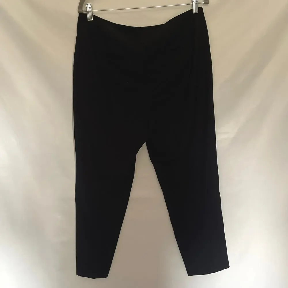Talbots Heritage Crop Dress Womens Pants 10 Preppy Quiet Luxury Corpcore Black - Picture 5 of 10
